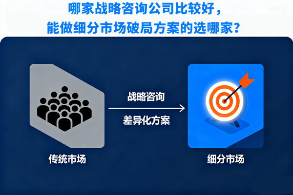 哪家戰(zhàn)略咨詢公司比較好，能做細(xì)分市場破局方案的選哪家？